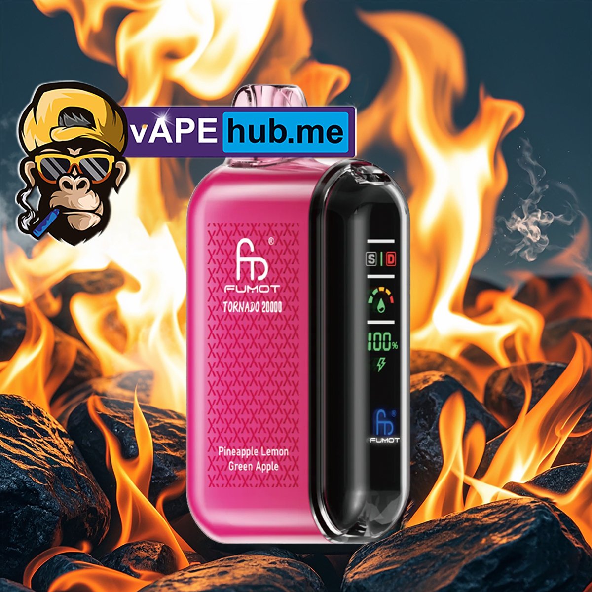 FUMOT Tornado 20000 Pineapple Lemon Green Apple - VapeHub