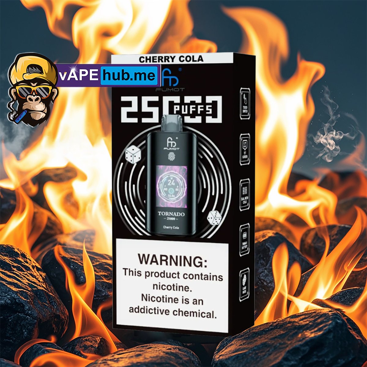 RandM Tornado 25000 Cherry Cola - VapeHub