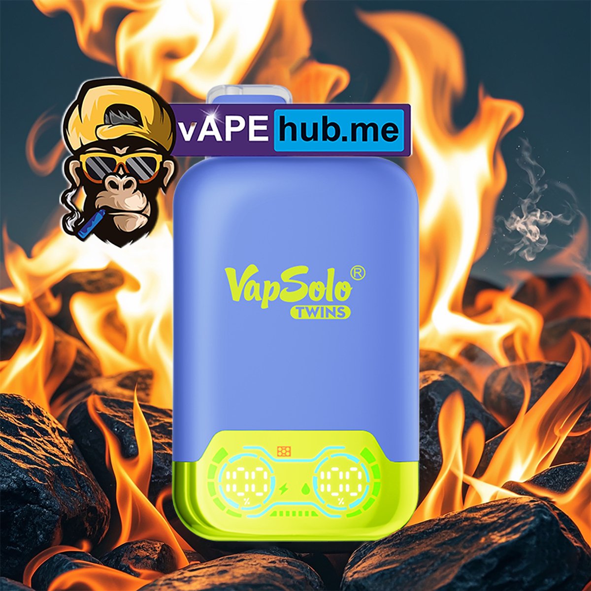 VapSolo Twins 20000 Blue Razz Lemonade & Lemon Lime - VapeHub