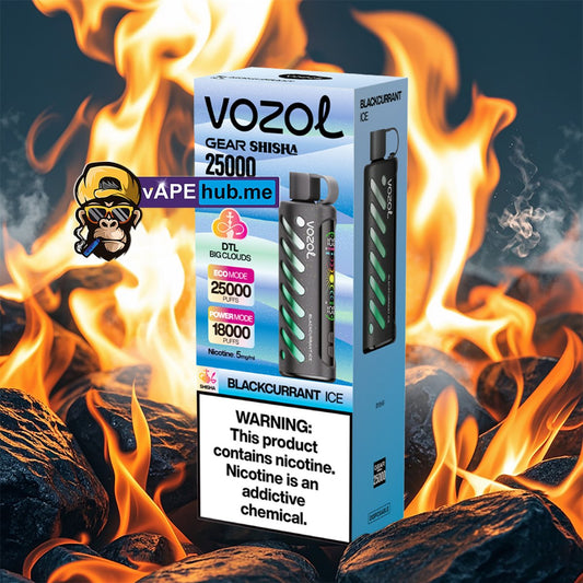 VOZOL Gear Shisha 25000 Blackcurrant Ice - VapeHub