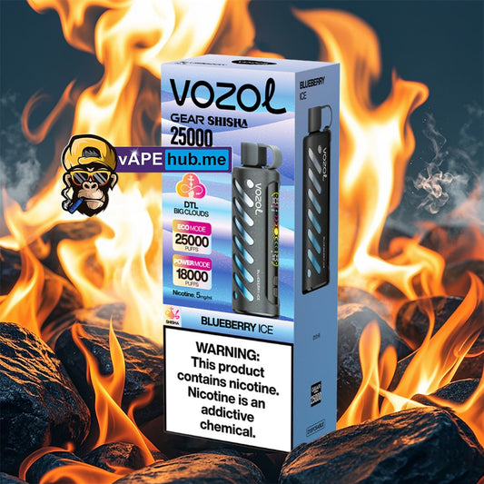 VOZOL Gear Shisha 25000 Blueberry Ice - VapeHub