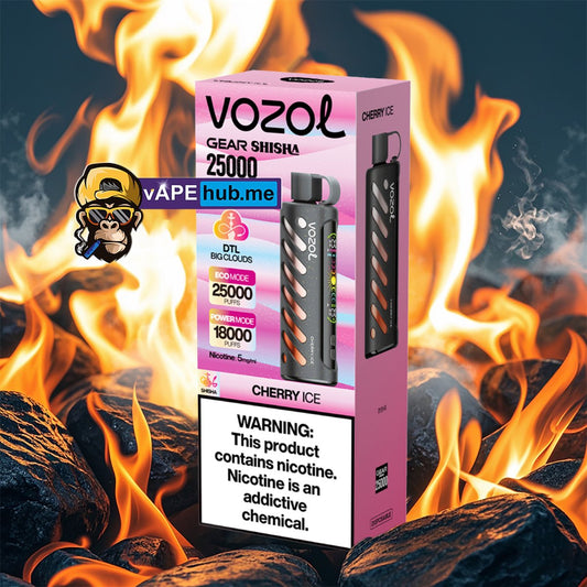 VOZOL Gear Shisha 25000 Cherry Ice - VapeHub