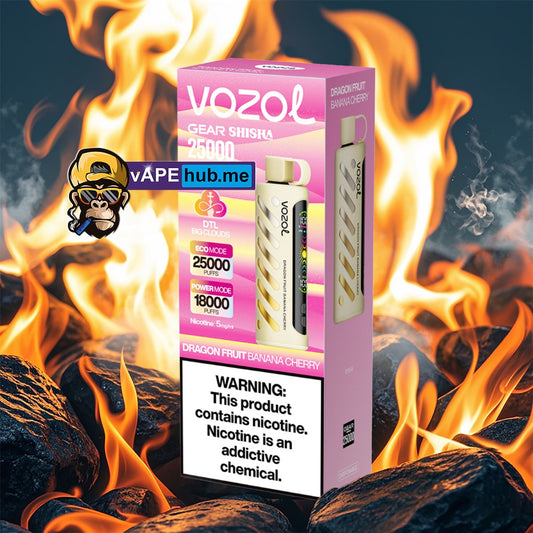 VOZOL Gear Shisha 25000 Dragon Fruit Banana Cherry - VapeHub