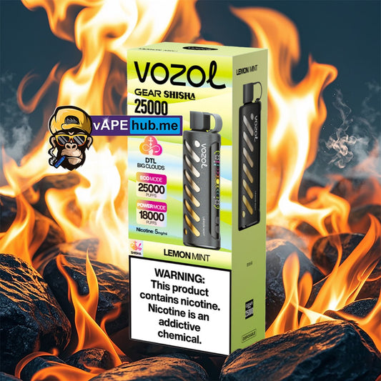 VOZOL Gear Shisha 25000 Lemon Mint - VapeHub