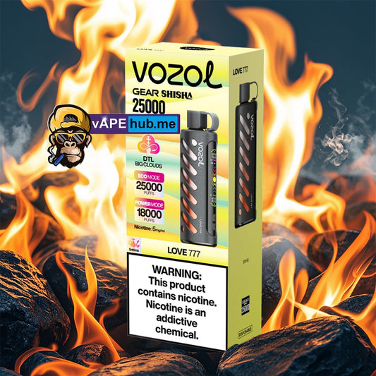 VOZOL Gear Shisha 25000 Love 777 - VapeHub