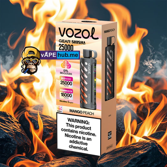 VOZOL Gear Shisha 25000 Mango Peach - VapeHub