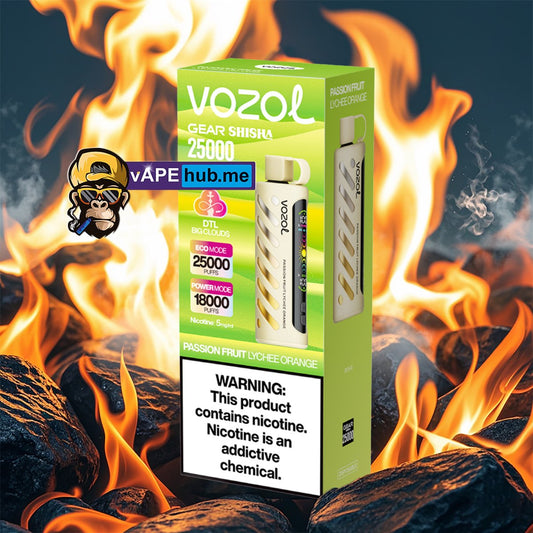 VOZOL Gear Shisha 25000 Passion Fruit Lychee Orange - VapeHub