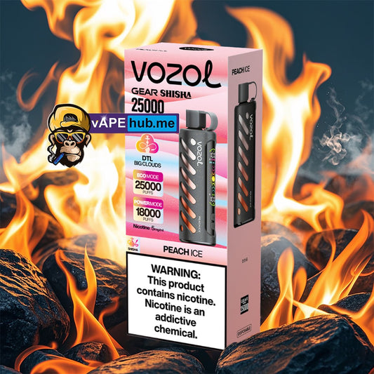 VOZOL Gear Shisha 25000 Peach Ice - VapeHub