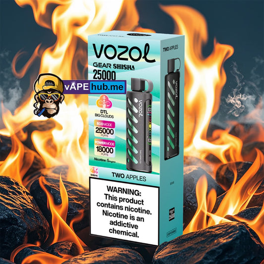 VOZOL Gear Shisha 25000 Two Apple - VapeHub